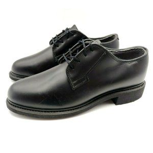 BATES BLACK UNIFORM LACE UP‎ OXFORDS SIZE 6.5 M